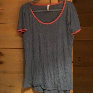 Lularoe blue and orange T-shirt!